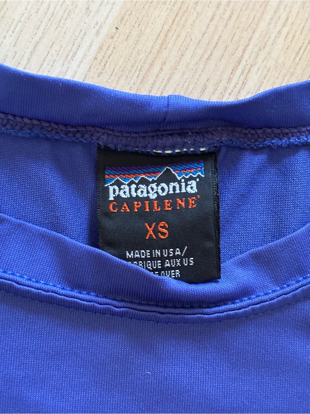 Patagonia Capilene XS Top in Vibrant Blue Youth